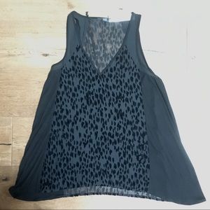 NWT Sanctuary Flocked Velvet Tank Top